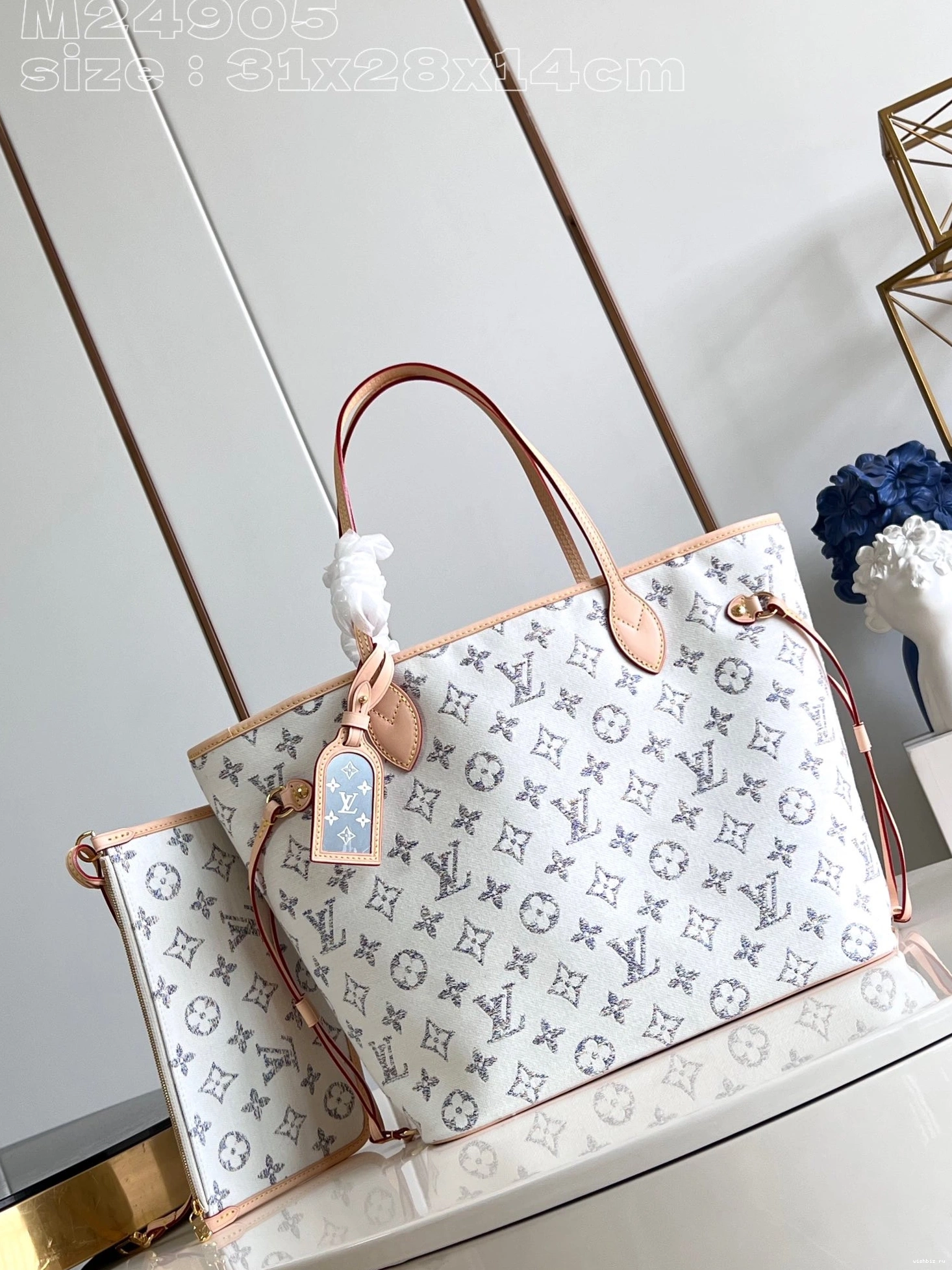 WIS NEVERFULL LOUIS MM-31*28*14cm VUITTON 0227